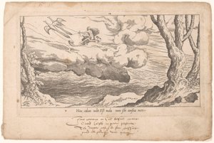 Juno i sin vogn vender tilbage til Olympen Le Fable de Calisto (serietitel) Myth of Callisto (serietitel)