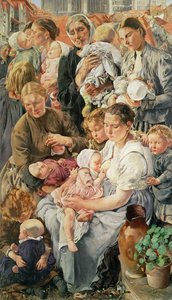 Kvinderne, højre panel fra The Ages of the Worker, 1895