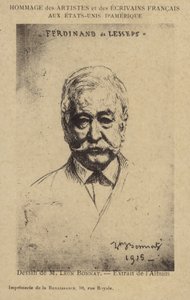 Ferdinand de Lesseps (1805-1894), fransk iværksætter og kanalbygger af Leon Joseph Florentin Bonnat