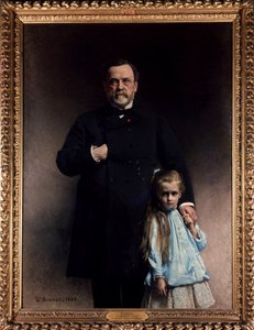 Louis Pasteur og hans barnebarn, Camille Vallery Radot - af Bonnat af Leon Joseph Florentin Bonnat