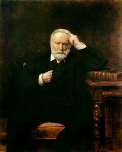 Portræt af den franske forfatter Victor Hugo (1802-1885) Maleri af Leon Joseph Bonnat (1833-1922) 1879 Søn. 1,38x1,1 m