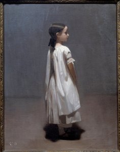 Kunstnerens lillesøster omkring 7 eller 8 år. Maleri af Leon Joseph Bonnat (1833-1922) 1850 Søn. 0,35x0,27 m Bayonne, Musee Bonnat af Leon Joseph Florentin Bonnat
