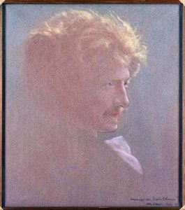 Portræt af Ignacy Jan Paderewski (1860-1941) (Hyldest til den store pol) af Kaufmann, Leon (1872-1933). olie på lærred af Leon Kamir Kaufman