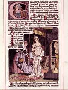 Illustration af Honore de Balzacs roman "La Mye du Roy"" af Leon Lebegue (1863-1944)