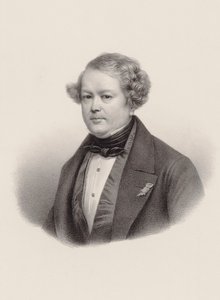 Portræt af komponisten Auguste-Mathieu Panseron 1796-1859, 1850. af Leon Noel