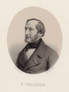 Portræt af pianisten og komponisten Sigismund Thalberg 1812-1871, ca 1860. af Leon Noel
