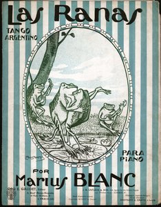 Frøer danser tango. 1914 (illustration)