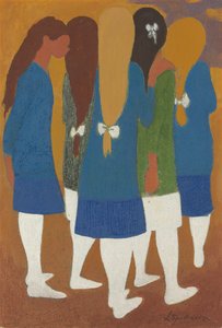 Piger med hvide strømper af Leon Spilliaert