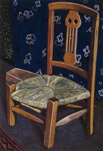 Madeleines stol; La Chaise de Madeleine - Madeleines stol, ca. 1925 (gouache på kort) af Leon Spilliaert