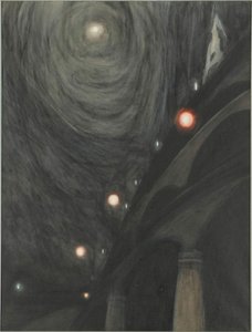 Måneskin og lys, ca. 1909.