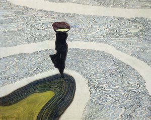 Kvinde ved kystlinjen af Leon Spilliaert