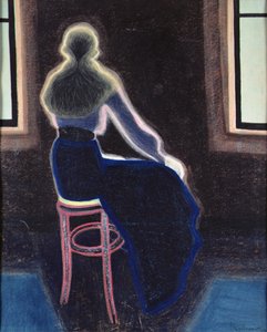 Ung kvinde på en skammel af Leon Spilliaert