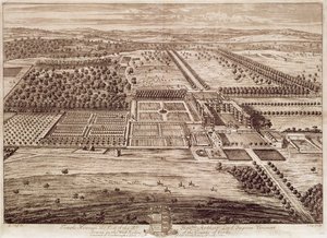 Prospekt af Temple Newsam House fra øst, indgraveret af Jan Kip (ca. 1652-1722) 1702 (gravering)