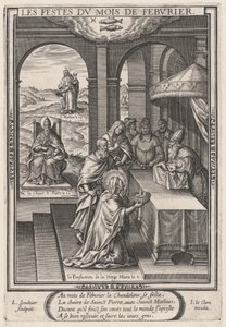 Les Festes du mois de Feburier (februar: Jomfruens renselse) af Leonard Gaultier