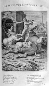 Begravelsen af Abdère, 1615 af Leonard Gaultier