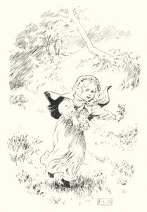Her er jeg, lille hoppende Joan (gravering) af Leonard Leslie Brooke