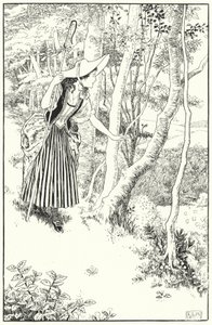 Lille Bo-Peep (gravering) af Leonard Leslie Brooke