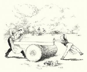 Se, så, Margery Daw (gravering) af Leonard Leslie Brooke