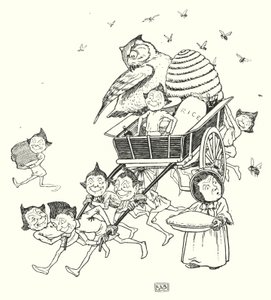 The Jumblies (litho) af Leonard Leslie Brooke