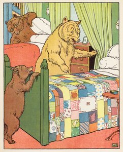 De tre bjørne (farvelitografi) af Leonard Leslie Brooke