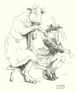 Der var en piber, han havde en ko (gravering) af Leonard Leslie Brooke