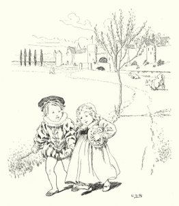 At markedsføre, at markedsføre, at købe en blommebolle (gravering) af Leonard Leslie Brooke