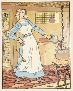 Tom Thumb (farvelitografi) af Leonard Leslie Brooke