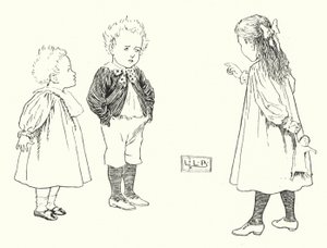Hvad er små drenge lavet af, lavet af; hvad er små drenge lavet af (gravering) af Leonard Leslie Brooke
