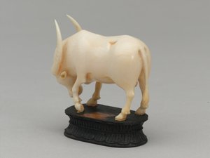 Sort biskop, skakbrik, Indien, 1820 ca af Leonard Limousin