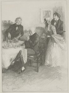 Uden titel, slutningen af det 19.-begyndelsen af det 20. århundrede (trægravering) af Leonard Raven Hill