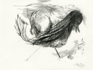 Surrealistisk fantasifugl af Leonardo Flores