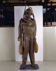 Scuba model lavet efter modellen designet af Leonardo da Vinci (Leonardo da Vinci).