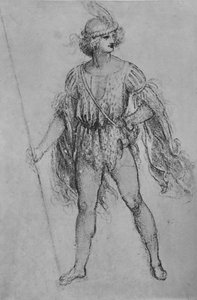 A Youth with a Lance, c1480 1945 af Leonardo da Vinci