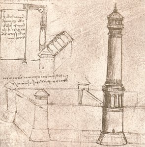 Arkitektur for slotte, c1472-c1519 1883 af Leonardo da Vinci