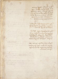 Arundel 263, f.151, Leonardo da Vincis noter fra 