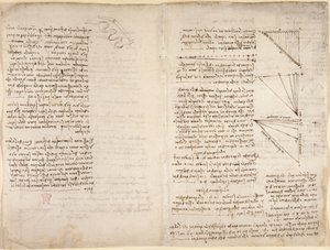 Arundel 263, f.216v, f.217 Noter og skitser fra 