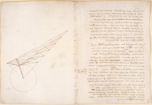 Arundel 263, f.46v, f.57 Diagram om optik, vedrørende Alhazens problem, fra 
