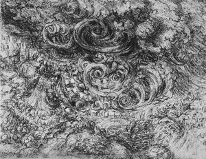 Syndflod, c1480 1945 af Leonardo da Vinci