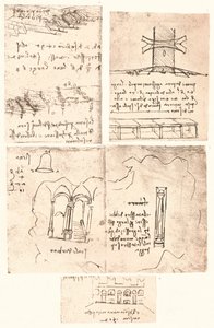 Fire topografiske tegninger, c1472-c1519 1883 af Leonardo da Vinci