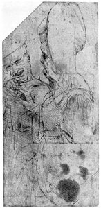 Grotesk par, slutningen af det 15. eller begyndelsen af det 16. århundrede 1954. af Leonardo da Vinci
