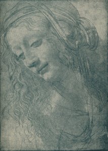 Head of a Virgin, c1400-tallet, 1932 af Leonardo da Vinci
