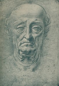 Head of an Old Man, c1400-tallet, 1932 af Leonardo da Vinci
