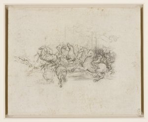 Leonardo da Vinci - RCIN 912339, En kavalkade ca. 1503-4 af Leonardo da Vinci