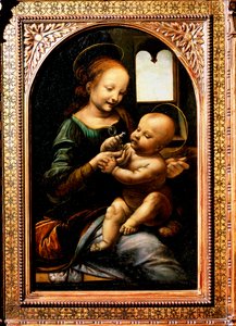 Madonna med en blomst, Madonna Benois, 1478. af Leonardo da Vinci