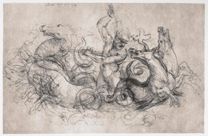 Neptun, c1504 af Leonardo da Vinci