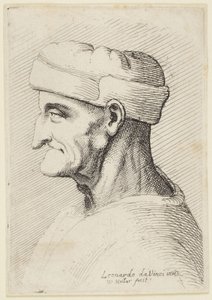 Den gamle mand med kasket af Leonardo da Vinci