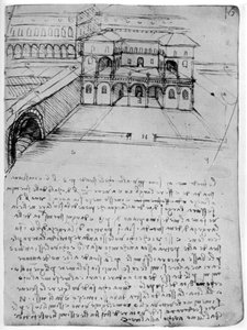 Plan for en ideel by, 1488-1490 1954. af Leonardo da Vinci