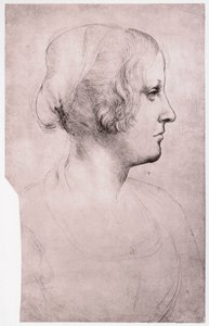 Portræt af en pige med kasket, 1493-1495 af Leonardo da Vinci
