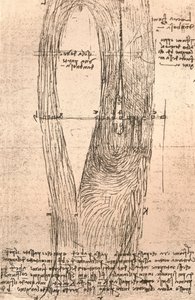 Skitsekort over Loire ved Amboise, Frankrig, c1472-c1519 1883 af Leonardo da Vinci