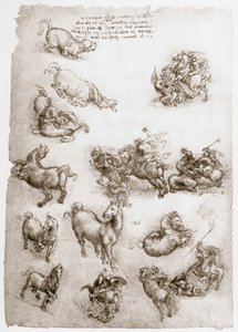 St George og dragen, c1506 af Leonardo da Vinci